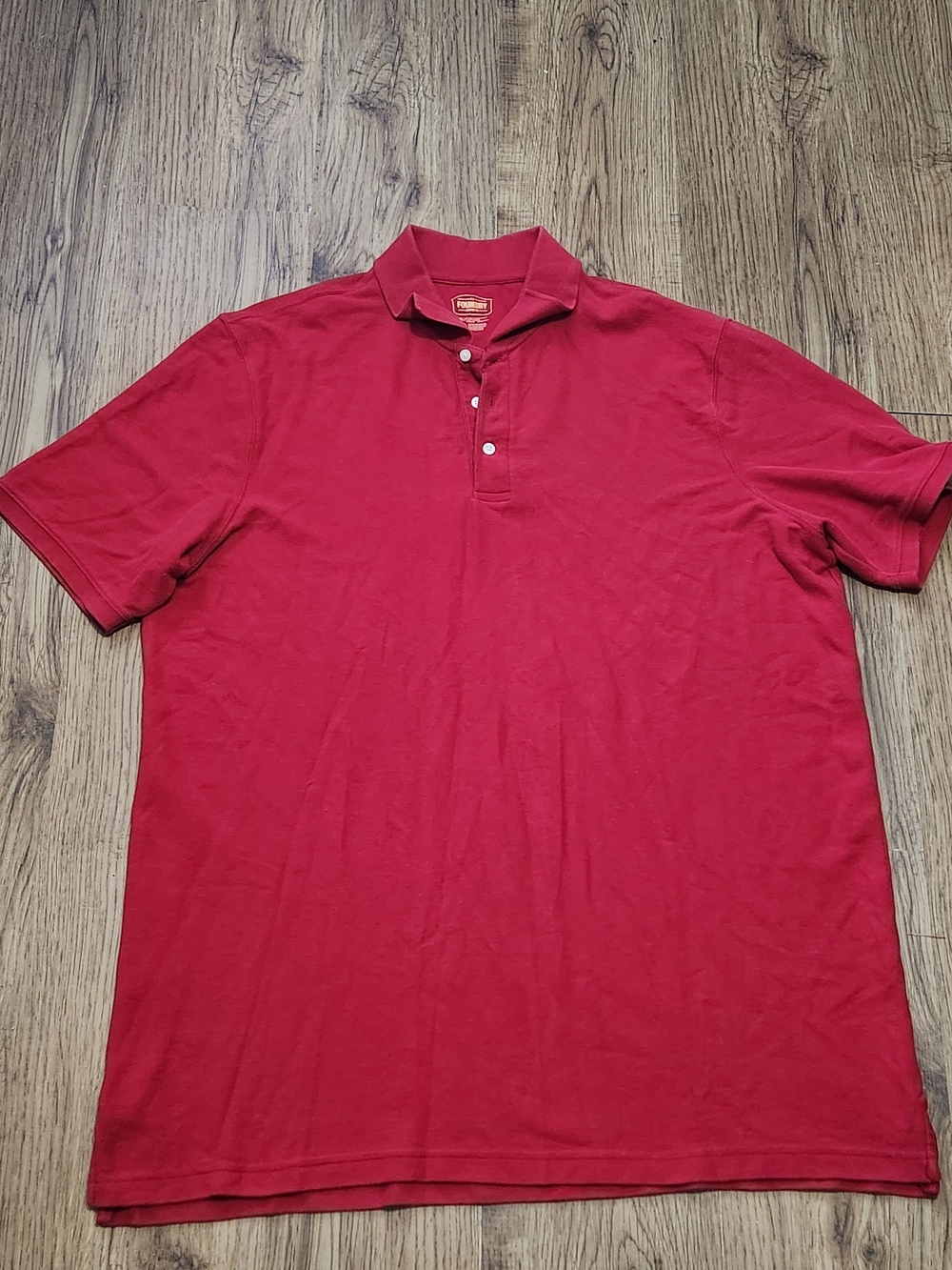 The Foundry Supply Co. Men's Crimson Red Polo Shirt